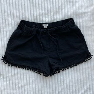 Black Pom Pom Shorts